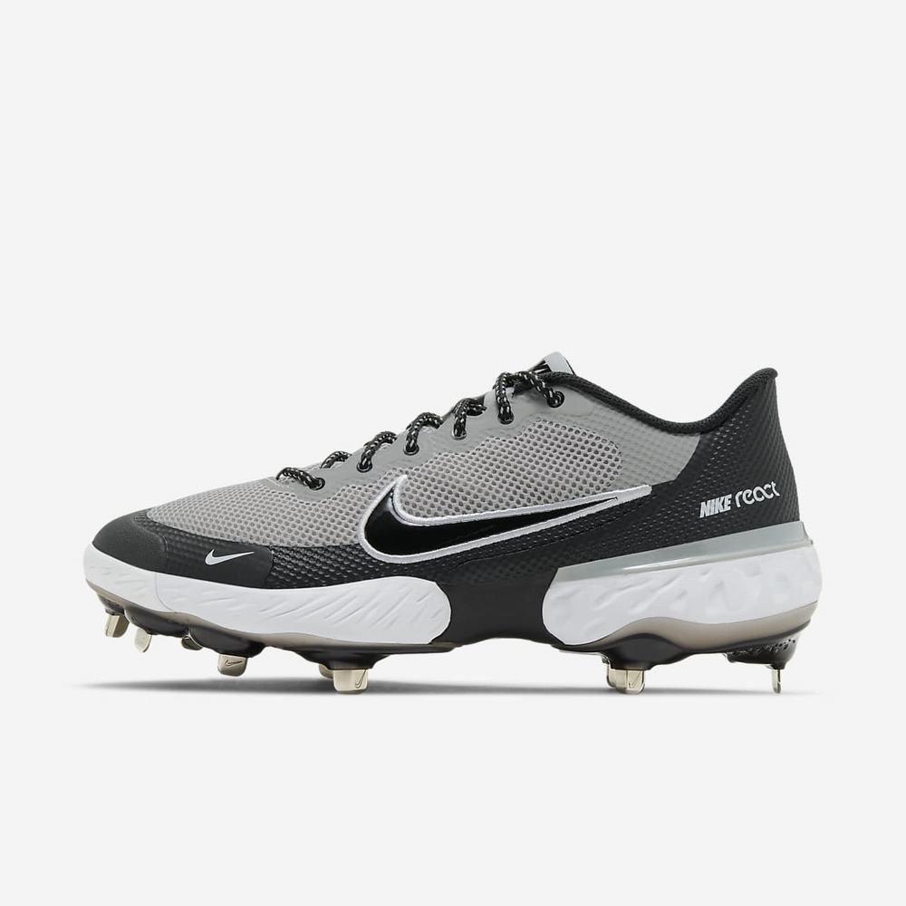 Crampon Baseball Nike Alpha Huarache Elite 3 Low Grise 5687-143 Light Solar Flare Heather/White/Black Femme | WIM-51097156